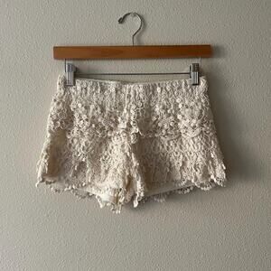 y2k crochet low rise cotton bloomers shorts boho fairy coastal cowgirl xs/s